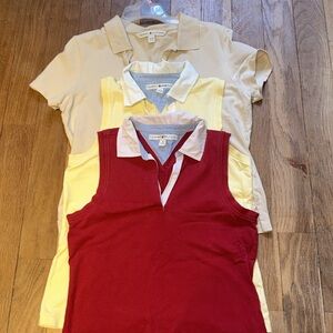 Lot of Tommy Hilfiger Knit shirts. Sleeveless red & yellow. Medium.  ✨make offer